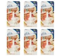 6 pezzi Ricariche Glade Electric Scented Oil SENSUAL SANDALWOOD JASMINE ricarica