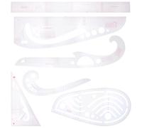 6 Pezzi Righello da Cucito Multiuso per Taglio, Plastico | Scala Chiara, senza Bave e Resistente All'usura, per Casa e Negozio, Set per Cucito e Patchwork