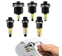 6 pezzi Rivettatrici Manuali di Teste Set, M3, M4, M5, M6, M8, M10 Rivettatrice per Inserti Filettati Accessori, Strumento per Rivetti, Set di Testine per Rivetti Manuali