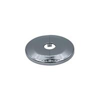 6 Pezzi rosette singole per termosifone, diametro esterno grande 65mm, rosetta copritubo, copri termosifone, collari per tubi, rosetta termosifone, copritermosifone (18mm, cromato)