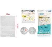 A2ZWORLD 6 Pezzi Sacchetti Sottovuoto Vestiti, Buste Sacchi Sottovuoto Trasparente Per Vestiti Piumone (90X120cm)