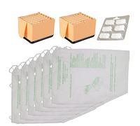 6 Pezzi Sacchetti for Aspirapolvere For Vorwerk + 2 Microfiltri Igienici + Profumin, Kit Accessori for Vorwerk for Folletto VK135 VK136