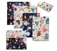 6 Pezzi Sacchetti Riutilizzabili Alimenti 20X22Cm/14X20Cm Sacchetti Per Snack Riutilizzabili Sacchetti Per Panini Sacchetti Per Snack Con Cerniera Riutilizzabili Sacchetti Alimenti Per Biscotti