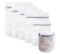 6 Pezzi Sacchi da Biancheria per Lavatrice, Sacchetti per Biancheria, Sacchetti Rete Biancheria, Borsa per la Biancheria in Rete Riutilizzabili e Durevoli per Camicette Delicate, Calze, Biancheria