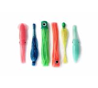 (6 pezzi) Saltwater Squid Trolling Lure Making & Accessory kit. Tuna Wahoo Dolphin Mahi Esche da pesca. Crea il tuo personalizzato King Sackerel rig, Trolling Daisy Chains, Ballyhoo Rigs, Teasers e