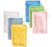 6 Pezzi Salvietta Viso, Flanella, Asciugamani Pulizia Viso, Morbido, Perfetto per il Lavaggio del Viso, il Bagno, la Rimozione del Trucco, la Pelle del Bambino e la Pelle Sensibile (6 Colori)
