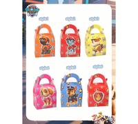 6 pezzi Scatole di caramelle a tema Paw Patrol, scatole regalo per feste, bomboniere per feste di compleanno, ottimi regali per le vacanze per gli amici, decorazioni per feste, perfette per la decoraz