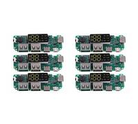 6 Pezzi Scheda Caricabatterie per Batteria al Litio LED Dual USB 5V 2.4A Tipo-C USB Mobile Power Bank 18650 Modulo di Ricarica Circuito