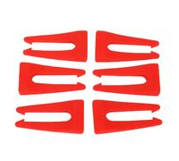 6 Pezzi Scolle di Manopola per Cottura a Gas in Silicone Rosso per Coperture per la Sicurezza dei Bambini, Cucina a Manopola del Forno Cucina con Chiusura della Porta per Bambini