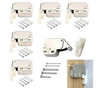 6 Pezzi Scrocco a Molla per Armadi, Mini Chiusura a Pressione con Serratura a Molla, Chiusura per Armadi, Schedari, Comodini, Porte e Mobili, Facile Installazione e Utilizzo