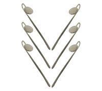6 Pezzi Segnalibro a Gancio in Metallo Argento, Decorativo | Accessorio Libro per Donne e Laureati, Uso Versatile, Antiscivolo, Tiene Fermo il Punto, Pezzo Collezionabile