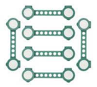 6 Pezzi Serratura di Sicurezza, Chiusura Abs Verde per Cassetti | Adesivo Peel And Stick, per Elettrodomestici e Mobili, Design Creativo