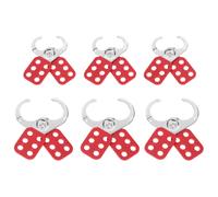 6 pezzi serrature sicurezza in acciaio, catenaccio professionale rosso