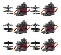 6 pezzi servomotore metallo ingranaggi servo micro servomotore compatibile con Arduino, Micro Servo 180 gradi mini motore per Arduino modellismo robot braccio aereo, servo completamente in