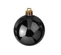 6 pezzi - Set di 6 Sfere Decorative EUROPALMS 7cm Nero Lucido - Decorazioni Nata