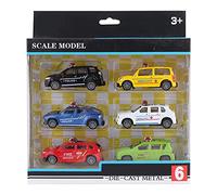6 pezzi, set di auto giocattolo in lega 1/60 a traino, modello di veicolo per bambini, automobili realistici in metallo pressofuso con 4 diversi stili per bambini dai 3 anni in su (Serie di