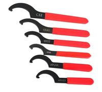 6 Pezzi Set Di Chiavi A Gancio, A Brugola A Forma C For La Regolazione Degli Ammortizzatori, Chiave For Riparazione Motociclette E Auto, Utensile Manuale Universale Precisione Per Spazi Ristretti