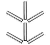 6 Pezzi Set di Cilindri per Cannoli in Acciaio Inox, Riutilizzabili | Forme Cilindriche per Cannoli e Cornetti, Facili da Pulire, Facili da Usare, Colore Argento