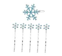 6 Pezzi Set di Fermagli per Chioma, in Lega Ragazzo Ragazza Blu | Accessori Chioma Ragazzo Ragazza per Feste Natalizie, Clip Facili da Usare, Adatti a Chioma Lisci Corti