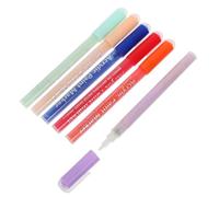 6 Pezzi Set di Penne Nail Art Liner per Disegno e Linee Precise | Pp e Propene, Leggero e Facile da Usare, Adatto a Line Designs e Uso On-the-go