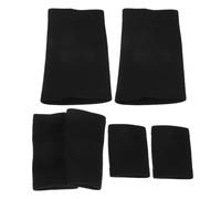 6 Pezzi Set di Protezioni Sportive, Ginocchiere e Gomitiere Nere | Copertura Completa, Vestibilità Stabile, Design Basso Profilo, Polsini Inclusi, per Pallavolo e Basket