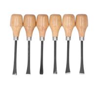 6 Pezzi Set Di Scalpelli for Intaglio Del Legno Kit Utensili Manuali for Scultura Manico Emisferico Accessori for Artigianato D'arte Fai-da-te