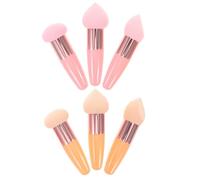 6 Pezzi Set di Spugnette Rotonde, Uso Secco e Bagnato | Finitura Omogenea, Passaggi Rapidi tra Liquido e Polvere, Pulizia Semplice, per Look Professionali e Quotidiani