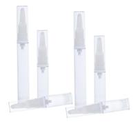 6 Pezzi Set Flaconi Airless 15ml 5ml 10ml in Plastica Bianca | Dosaggio Preciso, Design a Becco D’anatra, per Crema ed Essenza, in Borsa Palestra