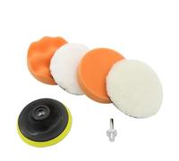 6 pezzi/set kit di tamponi in spugna for lucidatura auto, tampone in schiuma, macchina for, cera da 3/4/5 pollici for rimuovere i graffi(4 inch)