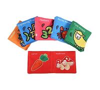 6 Pezzi/Set Libro di Stoffa Educativo per Bambini Non Tossico Modello di Cartone Animato Giocattolo di Coordinazione del Cervello della Mano per la Narrazione di Storie per Bambini (Digitare