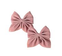 6 pezzi/set preferito fermaglio for capelli con fiocco carino diamante impreziosito in velluto tinta unita accessorio sicuro in lega per Cappelli(Color7)