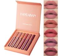 6 Pezzi/Set Rossetto Liquido Sexy Impermeabile a Lunga Durata Umido Lucidalabbra