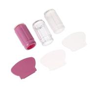 6 Pezzi Set Stampatore Unghie in Silicone Trasparente | Nail Art e Smalto Gel, Uso in Salone o Manicure a Casa, Kit Pratico e Portatile