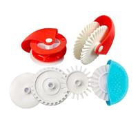 6 pezzi/set strumento di pasticceria per taglierina reticolare, taglierina per torta di plastica Pratica da cucina multifunzionale Gadget per la bellissima crosta di torta o pasta ravioli, biscotto