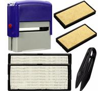 6 pezzi / set timbro autoinchiostrante timbro nome ufficio stampa testo