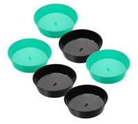 6 Pezzi Setaccio da Giardino per Terriccio Bonsai in Plastica, 5 MM | Retina Rinforzata, Leggero e Portatile, per Patio e Balcone, Filtra Terra e Pietre Misure