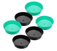 6 Pezzi Setaccio per Suolo da Giardino in Plastico 5mm, Leggero | Rete Rinforzata, Misure di Maglia, Uso Manuale, per Bonsai e Aiuole Rialzate