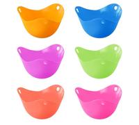 6 Pezzi Silicone Egg Poacher Cuoci Uova Microonde, Cottura Uova In Camicia, Tazze Per Uova In Camicia, Cuoci Uova Microonde, Stampi per Uova Bollenti, Stampi per Uova Sode per Pentole, Vaporiera