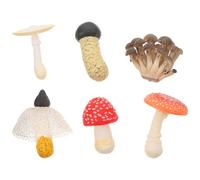 6 pezzi simulazione Modelli di funghi Modelli di funghi finti ornamenti