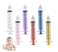 6 Pezzi Siringa per Lavaggi Nasali Bambini 10 ml, con Punta Morbida per Siringhe Lavaggio Nasale Neonato, Portatile Siringa per Lavaggi Nasali, Risciacquo per Naso