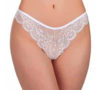 6 Pezzi Slip Brasiliana Donna Jadea 1628 in Morbido Pizzo e Tassello in Cotone