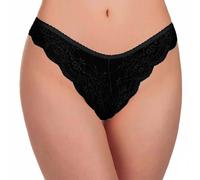 6 Pezzi Slip Brasiliana Donna Jadea 1628 in Morbido Pizzo e Tassello in Cotone