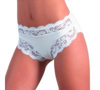 6 Pezzi Slip Donna Jadea 742 in Cotone con inserti in Pizzo