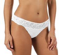 Cotonella 6 Pezzi Slip Donna Mini Realizzato in Cotone con Inserti di Pizzo Bianco 4/L