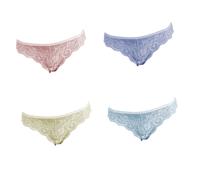 6 Pezzi Slip Perizoma Donna 1629 Jadea interamente in Pizzo