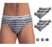 6 Pezzi Slip Uomo Essendo in Cotone Elasticizzato Bielastico con Elastico B4205