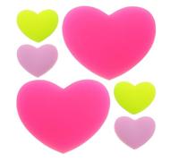 6 Pezzi Smorzatore per Racchetta da Tennis a Cuore in Silicone Rosa | Forma a Cuore, Riduce le Vibrazioni della Racchetta, Compatibile Tutti i Modelli, Alta Visibilità