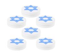 6 pezzi Smorzatore per Racchetta da Tennis in Silicone, bandiera | 2,5x2,5x1cm, Facile da Installare, per Match e Pratica, Dettaglio Decorativo Multicolore