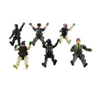 6 Pezzi Soldato Mobile Dell'esercito Con Set Di Armi Action Figures Giocattolo