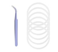 6 Pezzi Sostituzione Guarnizione in Silicone per Hydro Flask Bottiglie a Bocca Larga con Coperchio Ribaltabile, 5cm O-Ring di Ricambio per Hydro Flask 12/16/24/32/40 Once con Pinzette